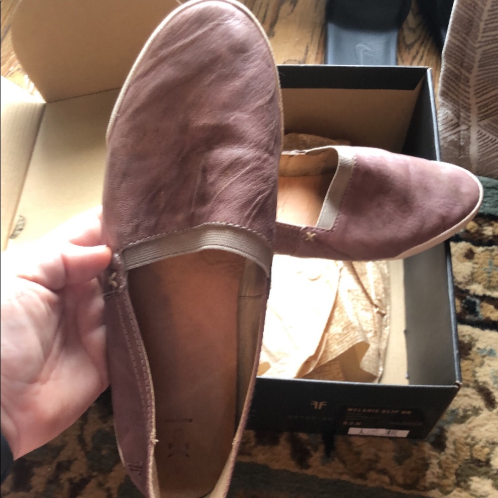 Frye slide ons